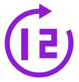 Logo - Arrow in circle with 12