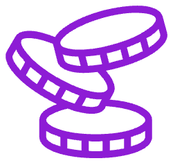 Logo Coins Purple