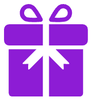 Logo Gift Box Purple