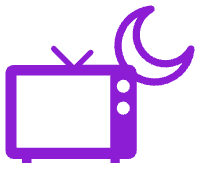 Logo - TV with moon crescent behind